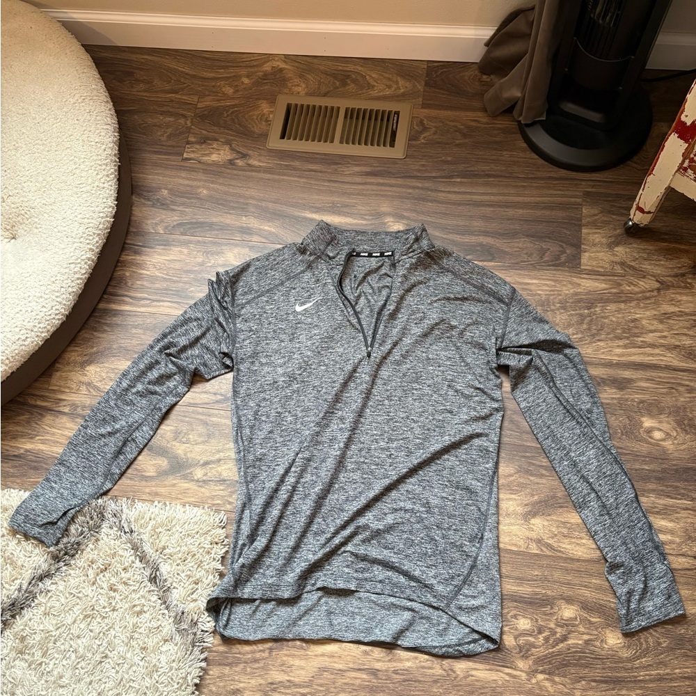 Nike Gray Quarter Zip Pullover - image 1